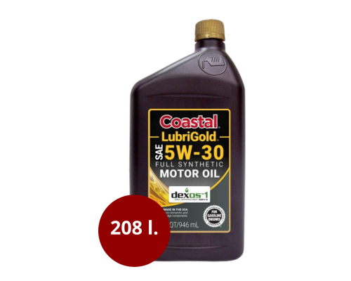 Motor oil Coastal LubriGold Full Synthetic 5W30, 208l.