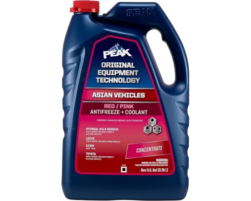 Охлаждающая жидкость PEAK OET ASIAN RED/PINK EXP FS 6/1/3,785 л.