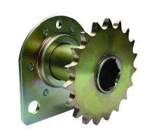Grandinėlės ir flanšinio guolio mazgas, 19 dantukų, 7/8„ šešiakampė skylė, 2-1/2“ pločio