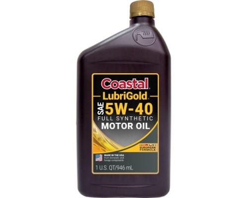 Motor oil Coastal LubriGold Full Synthetic 5W40 Euro, 0.946 l.